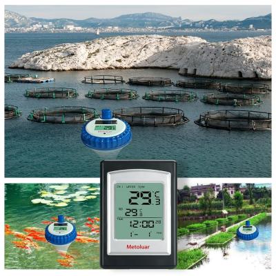 China 7-15v slimme digitale binnen- en buitenzonne-draadloze waterthermometer met aanpassing Te koop