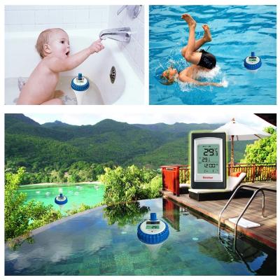 China Waterproof Digital Thermometer For Swimming Pool Solar Wireless And Small Floating Design for sale