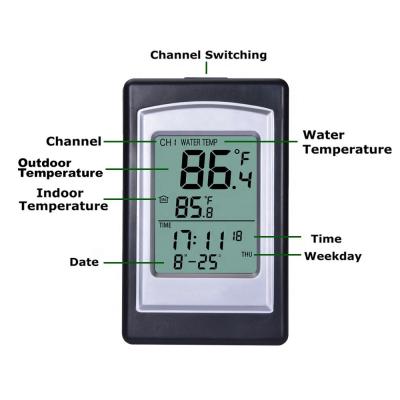 China Environmental Protection Material Luxury Swimming Pool Water Thermometer For Outdoor for sale