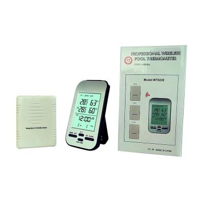 China Indoor Thermometer Hygrometer With Wireless Outdoor Temperature Sensor And LCD Display for sale