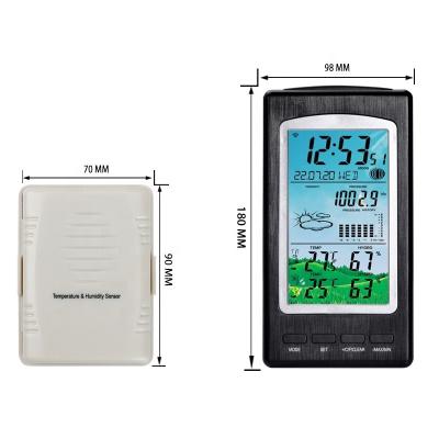 China Plan Your Day  Automatic Weather Forecast Digital House Thermometer Clock And Temperature Hygrometer for sale