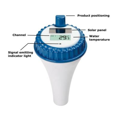 China Hoog nauwkeurige digitale draadloze zwembadthermometer voor buitentuinen en vistanks Te koop