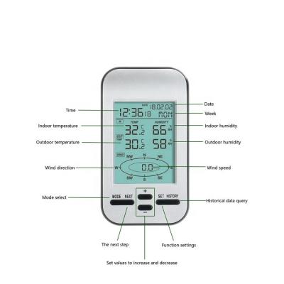 China ODM Professional Weather Station Indoor And Outdoor LCD Display for sale