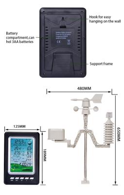 China Estación meteorológica digital Wifi 0 - 9999 mm en venta