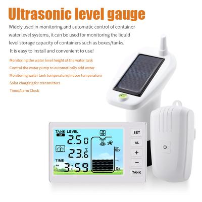 China Ultrasonic Liquid Level Meter Multi Function Household Water Tank Water Level Meter Alarm Function for sale