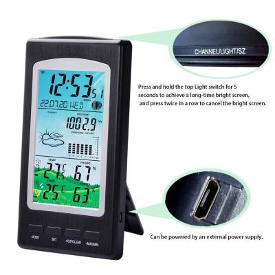 China WS1070C Household Wireless Thermometer And Hygrometer With Moon Phase And Temperature Accuracy ±1 ° C for sale