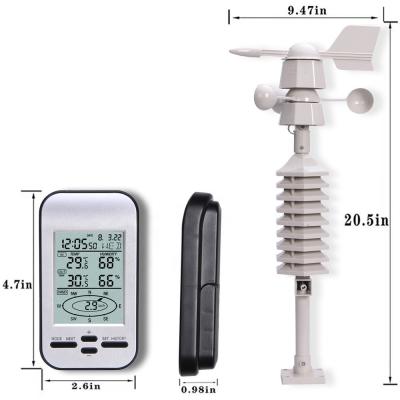 China WS0232 Outdoor Environment Monitoring Weather Station With Wind Speed And Direction Sensor 1.2KG for sale