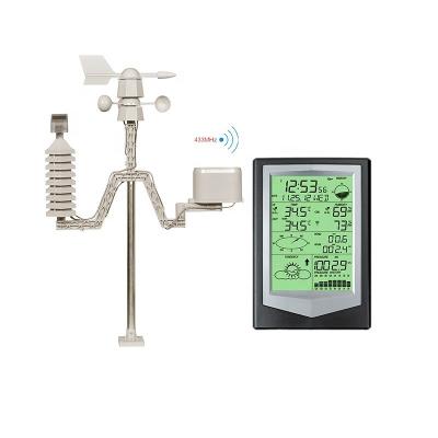 China Multifunctional Automatic Weather Station With Wind Direction Temperature And Humidity Display for sale