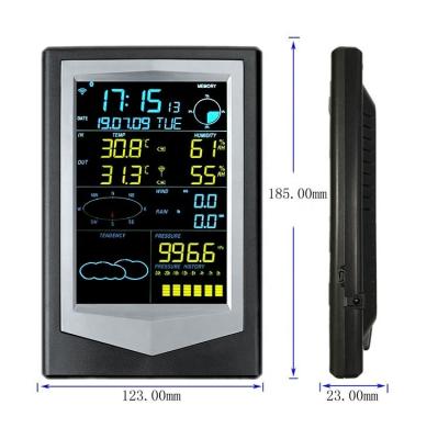 China WS2040VA Farm Wireless Data Logger Estación meteorológica solar con pantalla LED y sensor de medidor de lluvia en venta