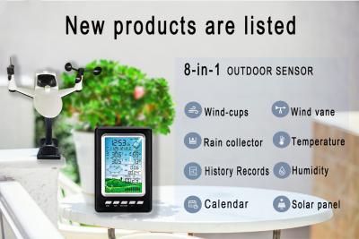 China Wireless Outdoor Weather Station Remotely Measure Wind Direction Wind Speed Rainfall Air Pressure for sale