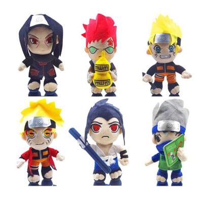 China Sasuke Cartoon Plush Toy Doll Boy Birthday Gift Cute Fun 28cm Anime Sound Doll Uchiha Itachi Kakashi Gaara Plush Toy New for sale