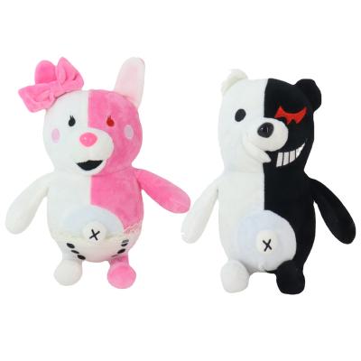 China Super Cute Dangan Ronpa Danganronpa 2 Monokuma Bear Plush Toy Soft Stuffed Animal Dolls Black And White Fun Birthday Gift For Kids for sale