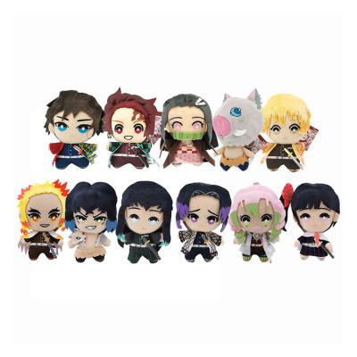 China Cute Fun Kimetsu No Yaiba Demon Slayer Tomioka Giyuu Kanroji Mitsuri Hashibira Inosuke Tokitou Muichirou 15CM Plush Stuffed Toys Retail for sale