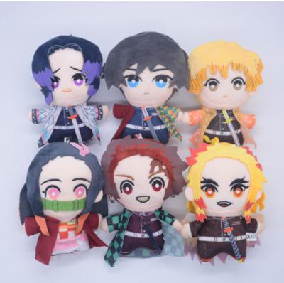 China Cute Fun 15cm Japan Anime Demon Slayer Tomioka Giyu Kamado Tanjirou Kamado Nezuko Agatsuma Zenitsu Plush Toys Doll Peluche Women Gift for sale