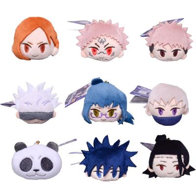 China Cute Plush Toy Itadori Yuji Brooch Gojo Satoru Pin Fun Japan Anime Jujutsu Kaisen Key Chain Cosplay Cute Pendant Badge Cartoon Small for sale