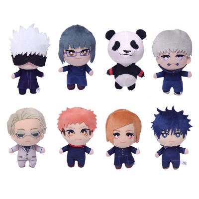 China Cute Fun 15cm Main Chain Pendant Toy Jujutsu Kaisen Yuji Itadori Anime Plush Gojo Satoru Toy Action Figure Stuffed Plushie Inumaki Toge for sale