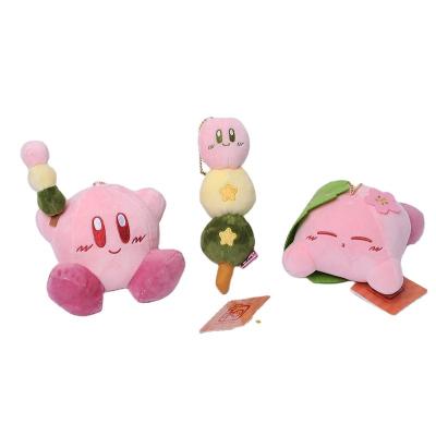 China Cute Fun 10Cm Kawaii Kirby Star Keyring Japanese Cartoon Anime Plush Pendant Soft Stuffed Dolls Kids Girls Children Gift Key Chain Toys for sale