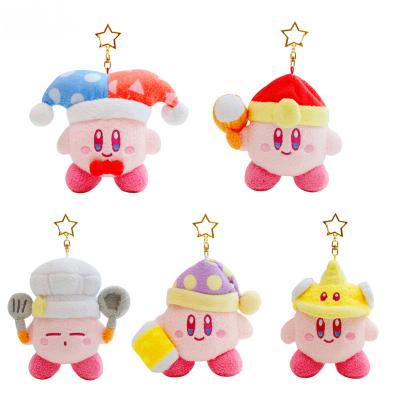 China New Kirby Kawaii Plush Toys Anime Girl Cute Cartoon Picture Cos Clown Cook Plush Keychain Fun Bag Decor Birthday Gift 10Cm for sale