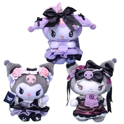 China Cute Cartoon Key Chain Toy Kuromi Anime Cute Soft Plushie Stuffed Plushie Kawaii Stuffed Fun Plush Toy Girls Doll Toys Kids Gift12cm for sale