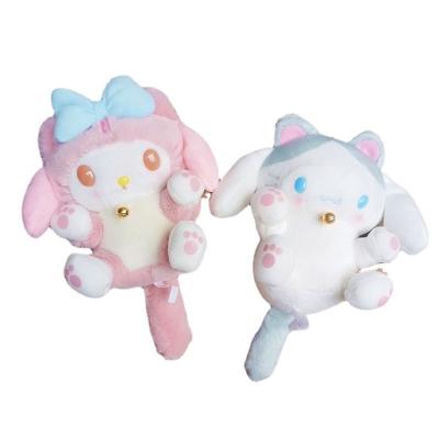 China Pink Kawaii Sanriod Cute Cartoon Fun Melody Cinnamon Cosplay Turned Cat Plush Doll Toy Pendant Bag Ornament Anime Doll Kid Birthday Gifts Play for sale