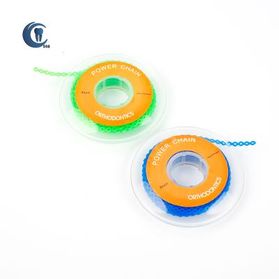 China Durable Customized High Quality Eco - Friendly Orthodontic Dental Accessories Power Chain for sale