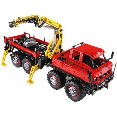 China DIY TOY Fast Delivery APP Electric Offroad Version Children's Truck Intelligence Assembling Building Blocks Toys for sale