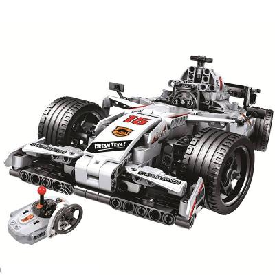 China DIY TOY Remote F1 Racing Technic 729pcs Remote Control Racing Car Electric Building Blocks RC Toys For Children for sale