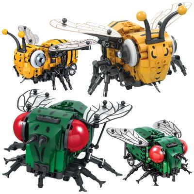 China DIY TOY Electric Bee Building Blocks MOC Electric Technic Model Building Bricks Sets Toys For Children Gifts for sale