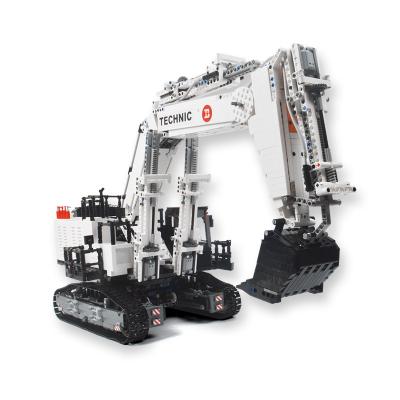 China DIY TOY 2.4G Technology Excavator Model Building Block Set YC-GC004 RC/APP DIY RC Remote Control Building Block Car for sale