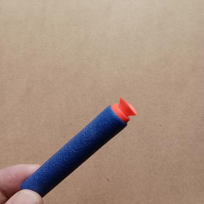 China Soft Toy Gun 7.2*1.3cm EVA Blue Sucker Foam Refill Darts,Pack 10pcs/bag Refill Bullets Compatible with Guns for sale