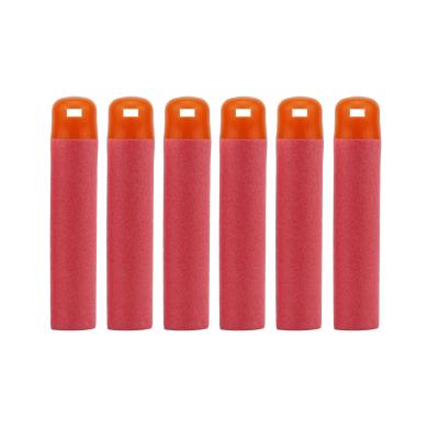 China EVA 6pcs/pack 9.5cm Large Red Soft Refill Bullet Darts Foam Darts For Kids Play Gun Component Blasters Kids Gun Toys for sale