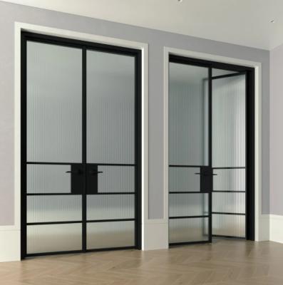 China Sunscreen Zen Style Steel Frame Glass Door And Window for sale