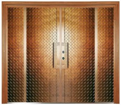 China Classic copper door heavy duty sunscreen armored door for exterior villa entrance for sale