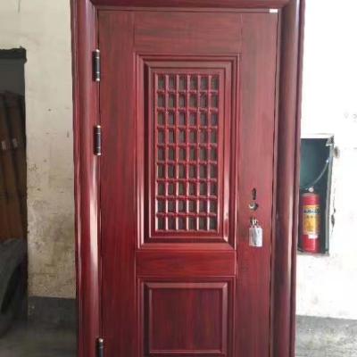 China Swing Vented Steel Security Door Unique Home Designs Security Doors Metal Exterior Entry Door for sale