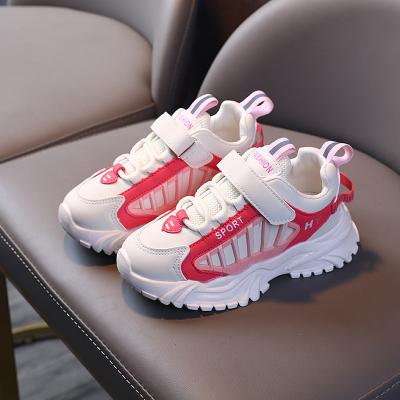 China Breathable Boys Girls Sport Shoes Lightweight Breathable Sneakers Strap Sporty Tennis Shoes For Running Walking for sale