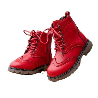 China Hot Selling Winter Kids Combat Boots Winter Fashion Anti-skid Outdoor Girls Snow Boots for sale