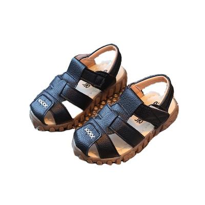 China Factory direct sales flat light baby boy sandals leather beach sandal for sale