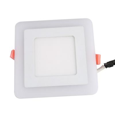 China Factory Price Office Home Hospital Indoor Slim 3+3w 6+3w 12+4w 18+6w Square Led Panel Light for sale