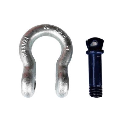 China Custom Lifting Lyre Shackles Galvanized Forged Anchor Shackle by OEM Steel Forgings for sale