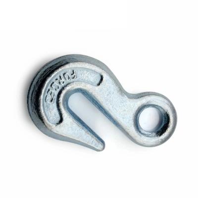 China OEM Forgings Lifting Rigging Eye Hook Parts Closed Die Forging Process Forged Crane Hook for sale