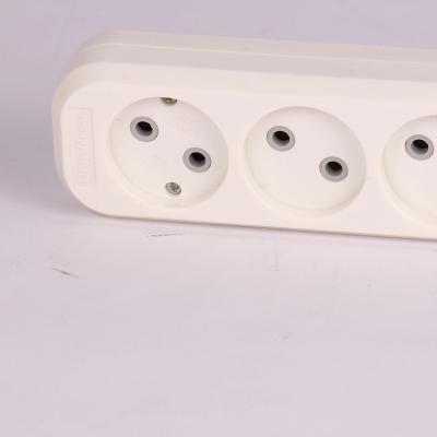 China Household appliance Russia Extension socket 6way extension plug and socket with no grounding for sale