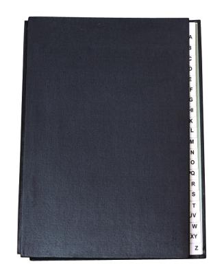 China Hot Sale Hardcover Book A-Z 22 Sheets Signature Folder (Customize what you want) for sale