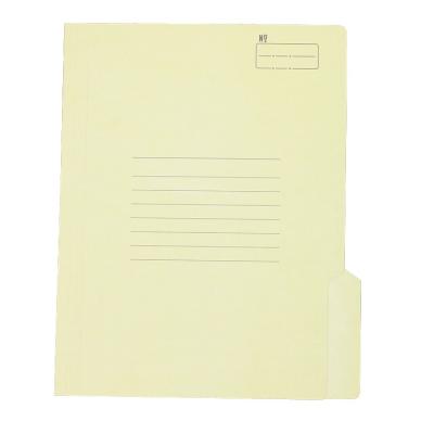 China Elegant Paper A4 Paper File Folder With Side Label for sale