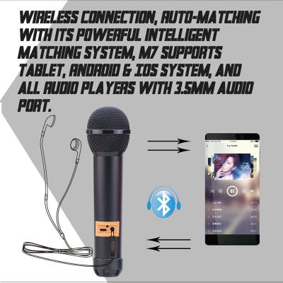 China new arrival popular portable microphone M7 Karaoke speaker with bluetooth function for sale