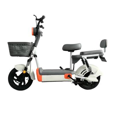 China Factory price urban road electric bicycle 350w steel pedal assisted electric bicycle with basket electric scooter en venta