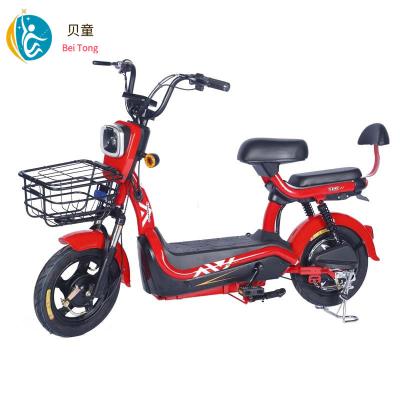 China Cheap Steel 350w 48v 20Ah Electric Bike Scooter Adult Electric Motorcycle Hidden Battery Electric Bicycle Te koop