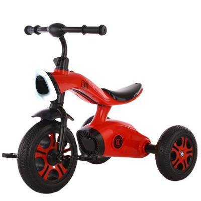 Cina New Design High Carbon Steel Color With Push Handle Balance Bike Toys Kid's Children's Baby Trike Tricycle in vendita