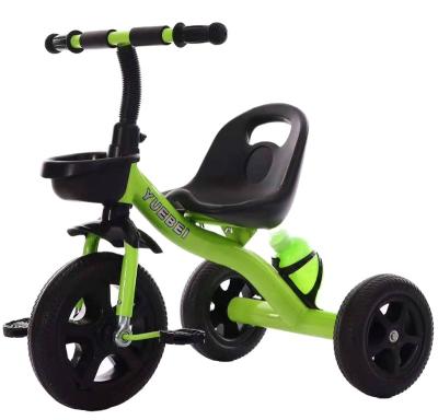 China New fashion high carbon steel baby tricycle kids steel tricycle with music/plastic tricycle for kids 1-6 years old/cheap baby bicycles mini en venta