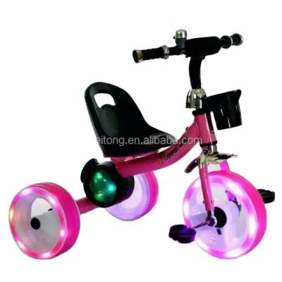 Китай 2022 new product high carbon steel with good quality kidstricycles ride on car wholesale/3 wheel baby tricycle with music and light продается