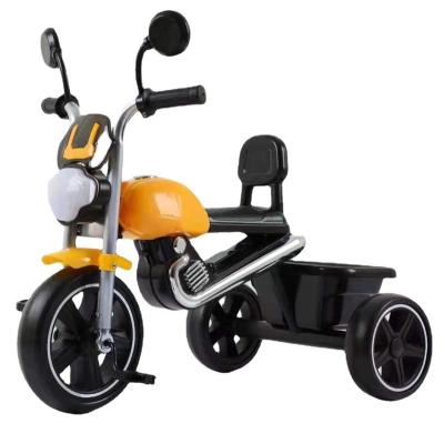 Cina New fashion high carbon steel baby tricycle kids steel tricycle with music/plastic tricycle for kids 1-6 years old/cheap baby bicycles mini in vendita